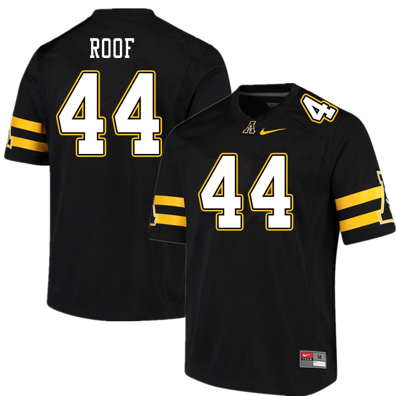 Men #44 T.D. Roof Appalachian State Mountaineers College Football Jerseys Sale-Black - Click Image to Close